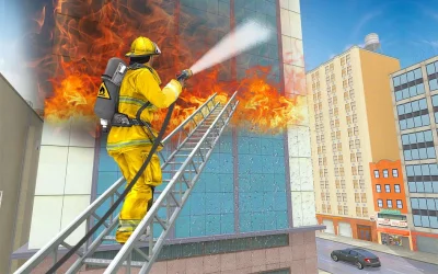 911 Rescue Fire Truck 3D Sim screenshot №5
